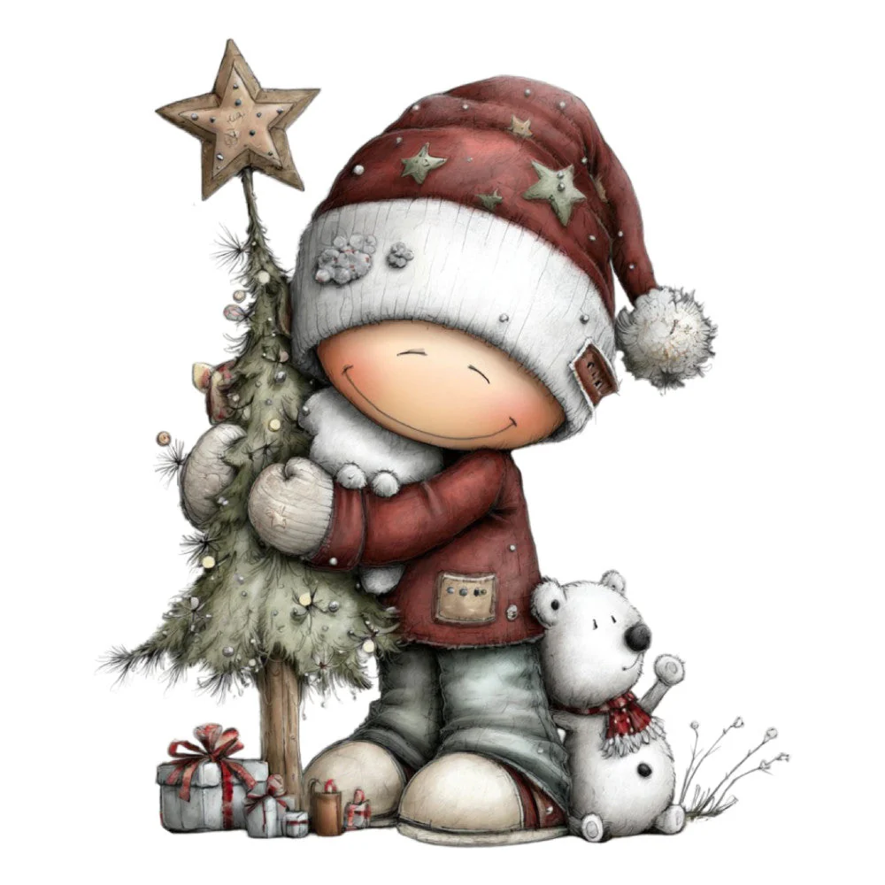 1st Whimsical Christmas Fabric Panel 157