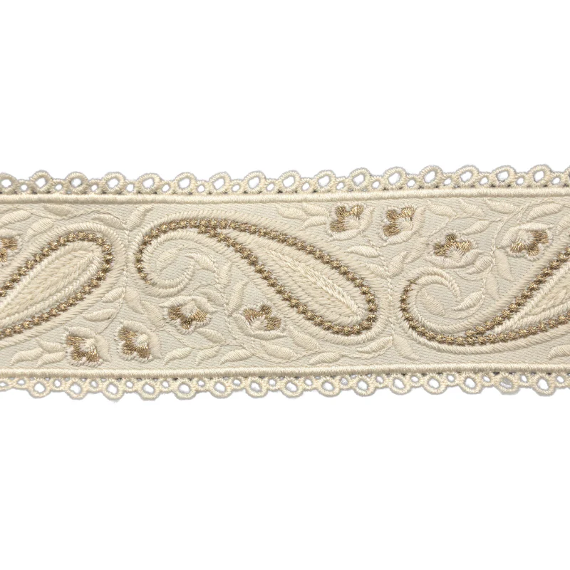 2 1/2-inch Decorative Woven Trim Tape – 5 Yard Roll | Style BR-7544