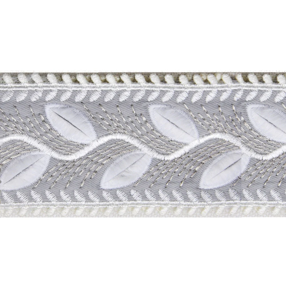 2 1/4-inch Decorative Embroidered Woven Trim Tape – 5 Yard Roll | Style BR-7564