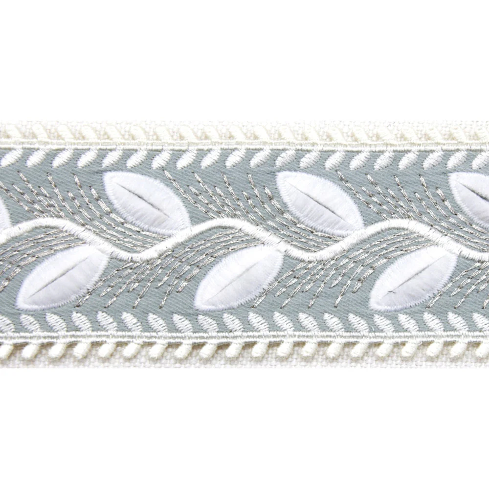 2 1/4-inch Decorative Embroidered Woven Trim Tape – 5 Yard Roll | Style BR-7564 - Image 3