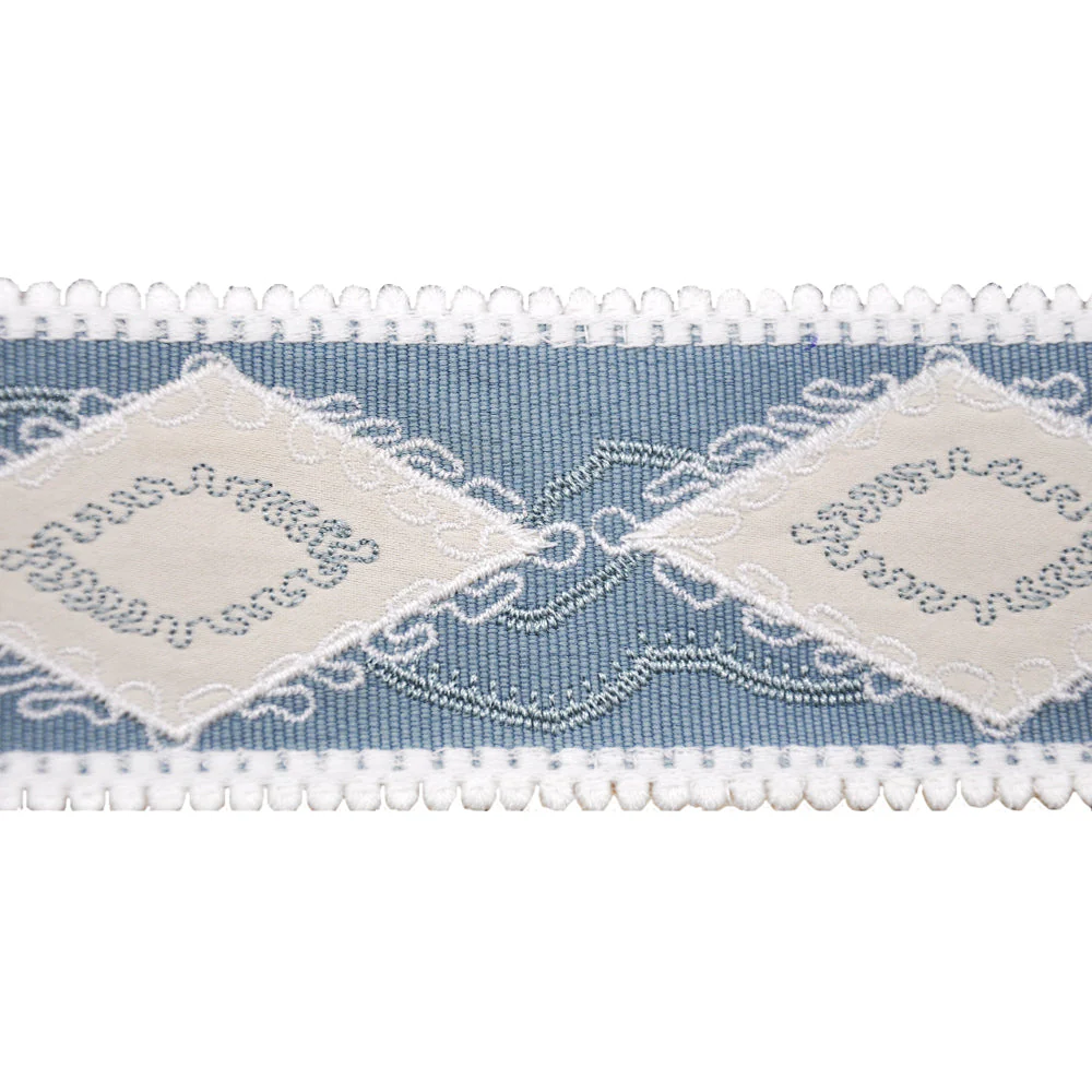 2 3/8-inch Decorative Woven Trim Tape – Diamond Pattern – 5 Yard Roll | Style BR-7592 - Image 2