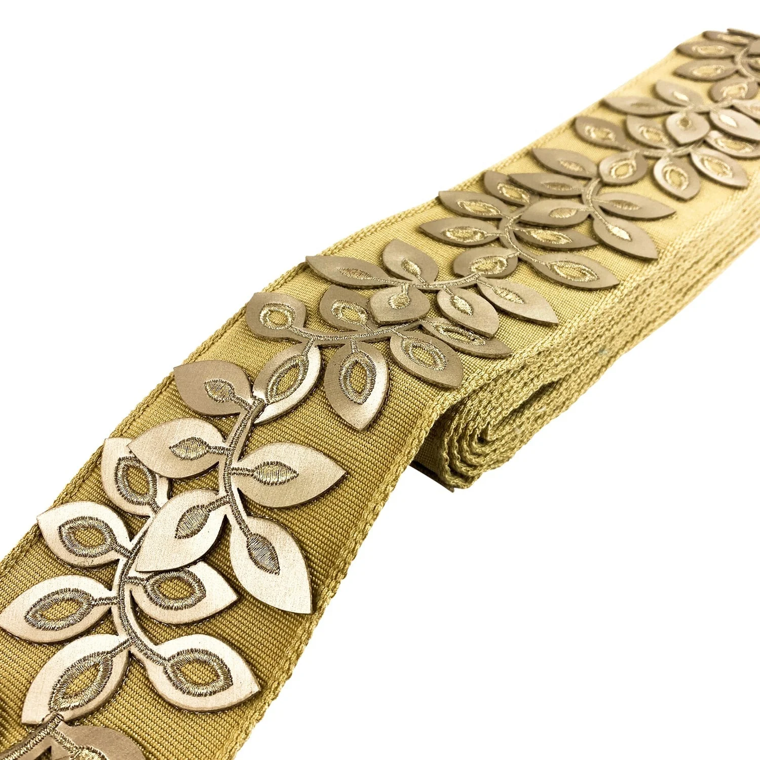 3-inch Decorative Embossed Floral Design Tape Trim – 5 Yard Roll | Style BR-7537 - Image 4