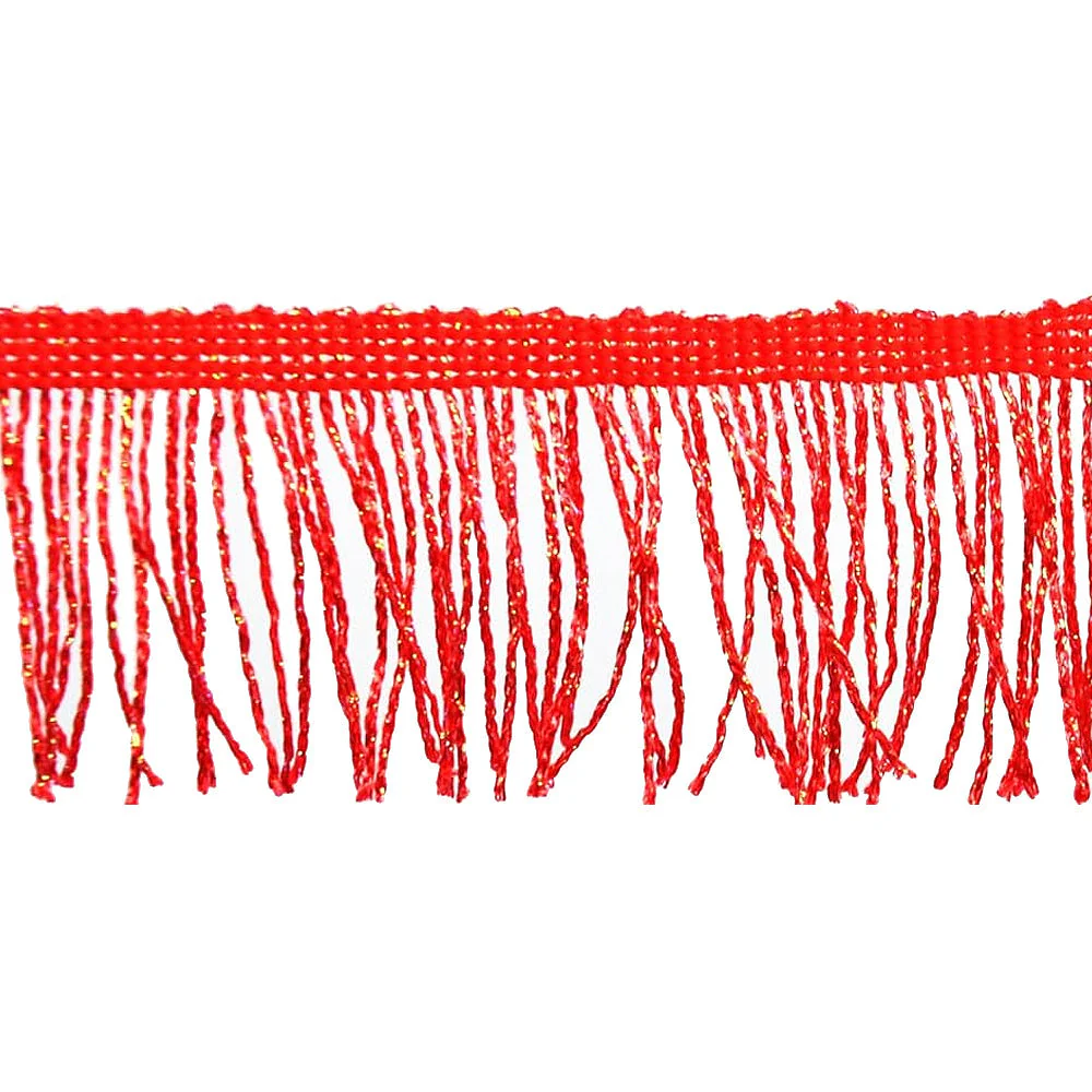 4-inch Metallic Chainette Fringe Trim, 15-Yard Roll – for Costumes, Apparel & Home Decor - Image 2