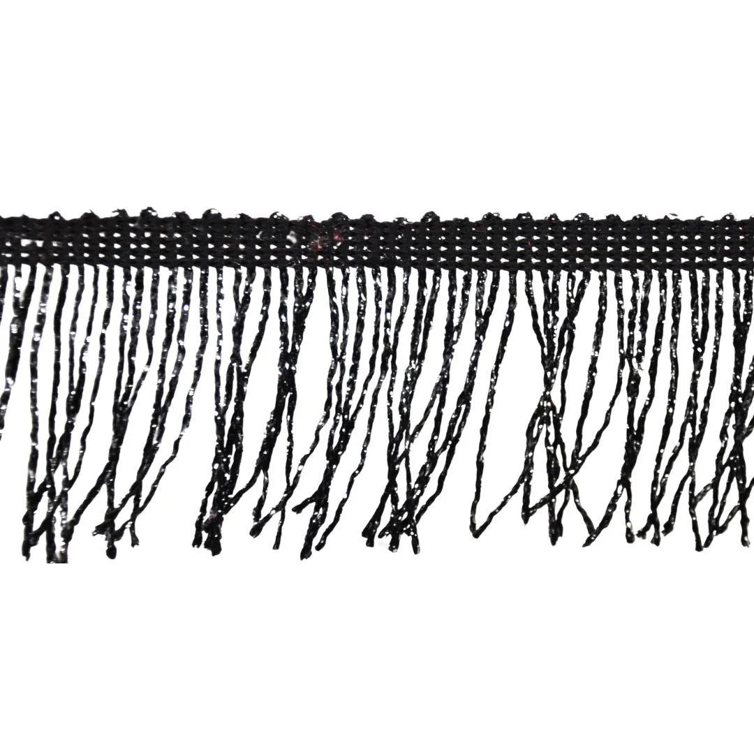 4-inch Metallic Chainette Fringe Trim, 15-Yard Roll – for Costumes, Apparel & Home Decor - Image 4