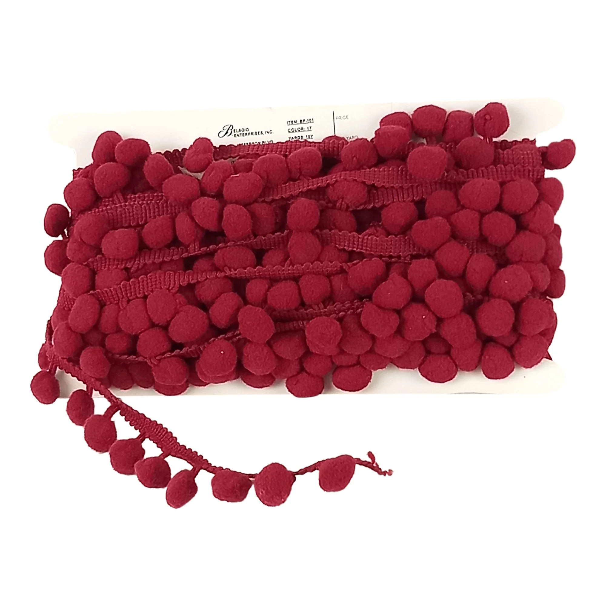 5/8-inch Pompom Trim – 10 Yard Roll | 22 colors - Image 29