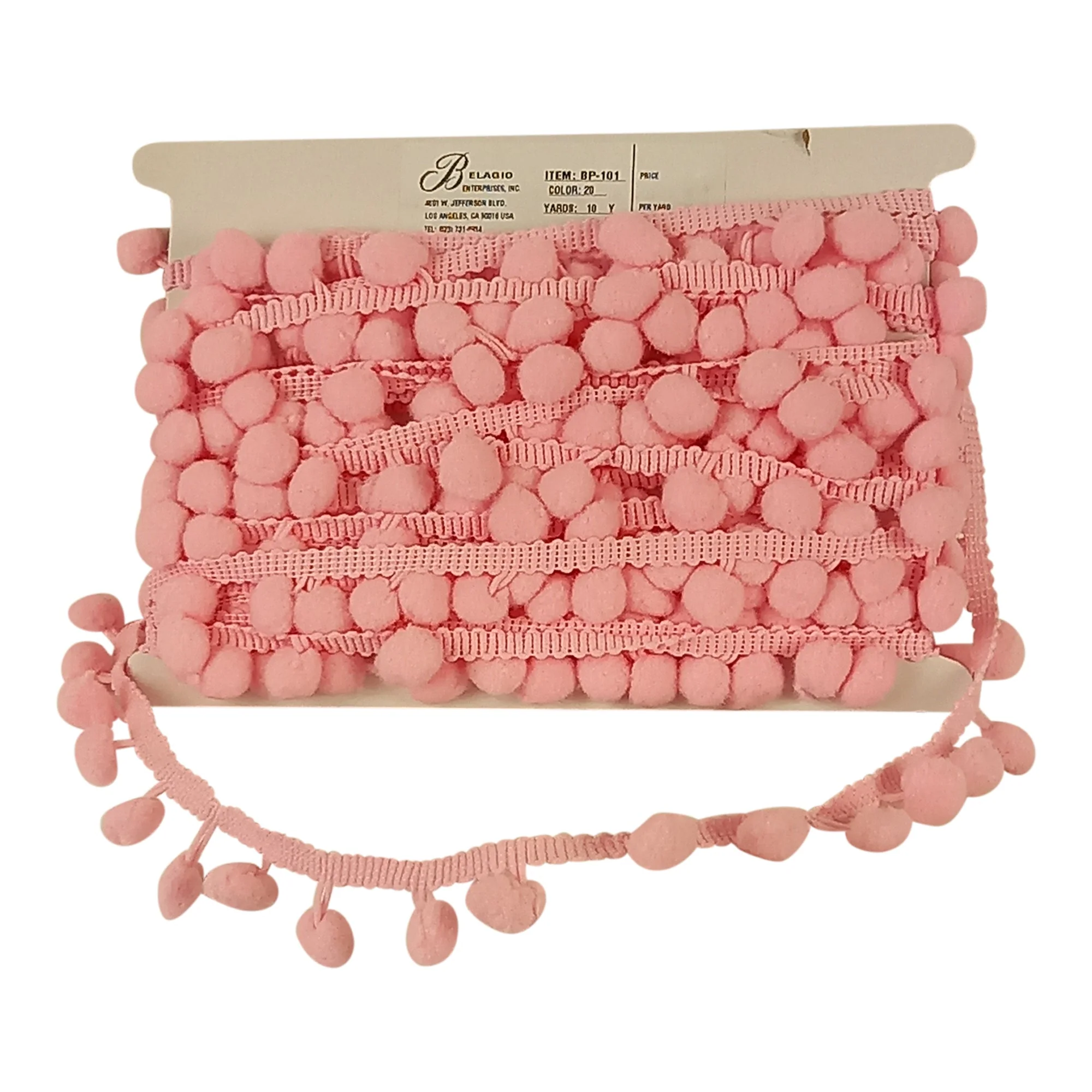 5/8-inch Pompom Trim – 10 Yard Roll | 22 colors - Image 35