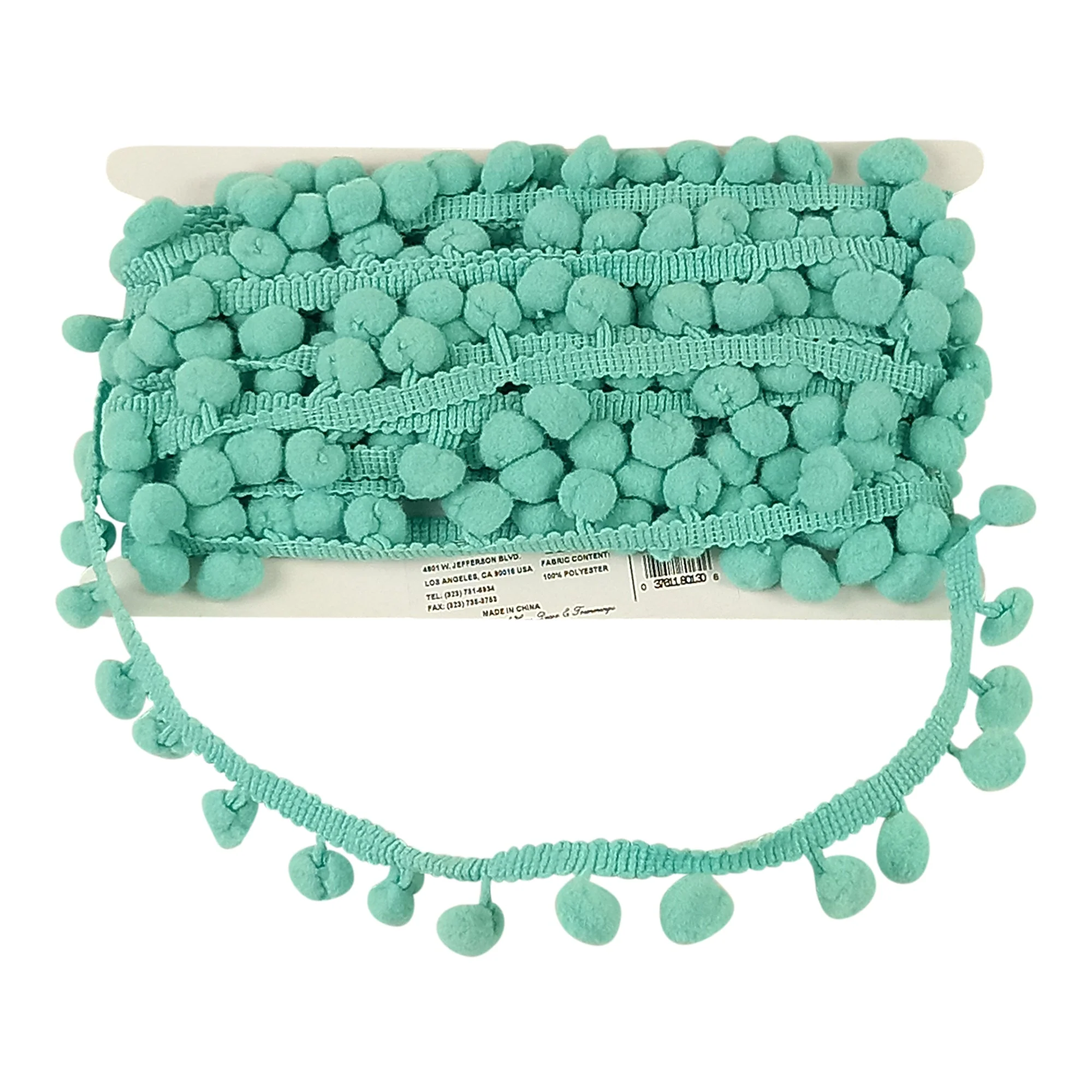 5/8-inch Pompom Trim – 10 Yard Roll | 22 colors - Image 56