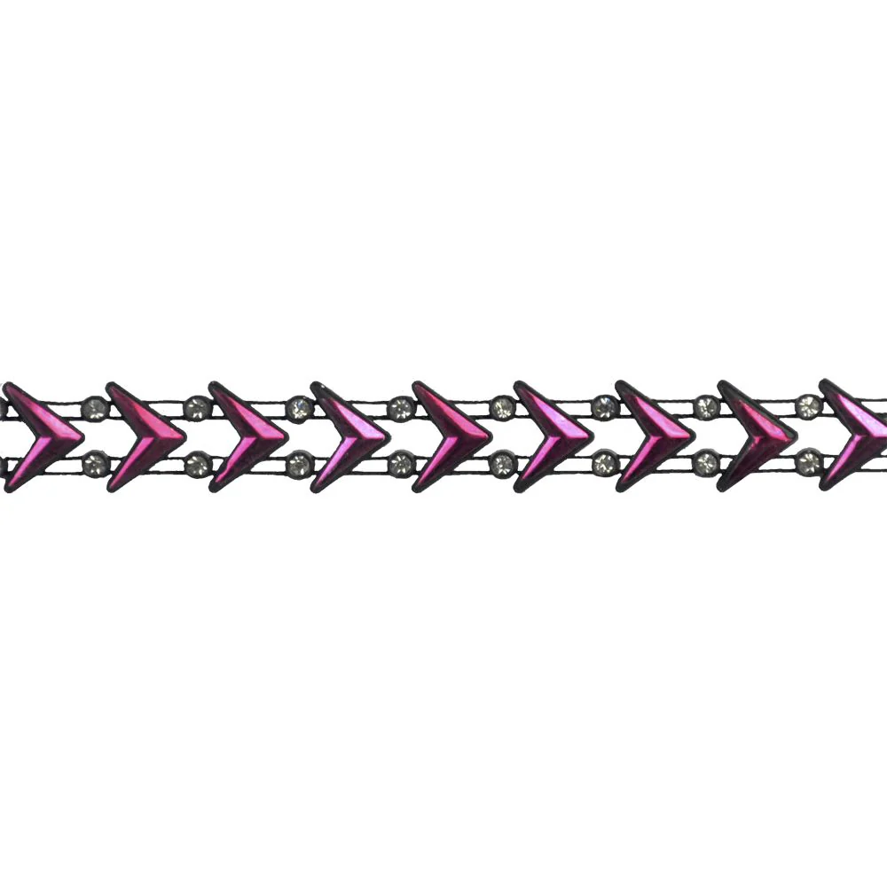 5/8" Rhinestone Arrow Trim – 5-Yards Geometric Crystal Chain Trim – DIY, Bridal & Fashion Embellishment - Image 5