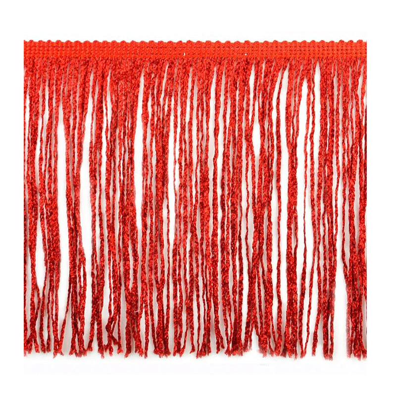6-inch Metallic Chainette Fringe Trim, 15-Yard Roll – for Costumes, Apparel & Home Decor
