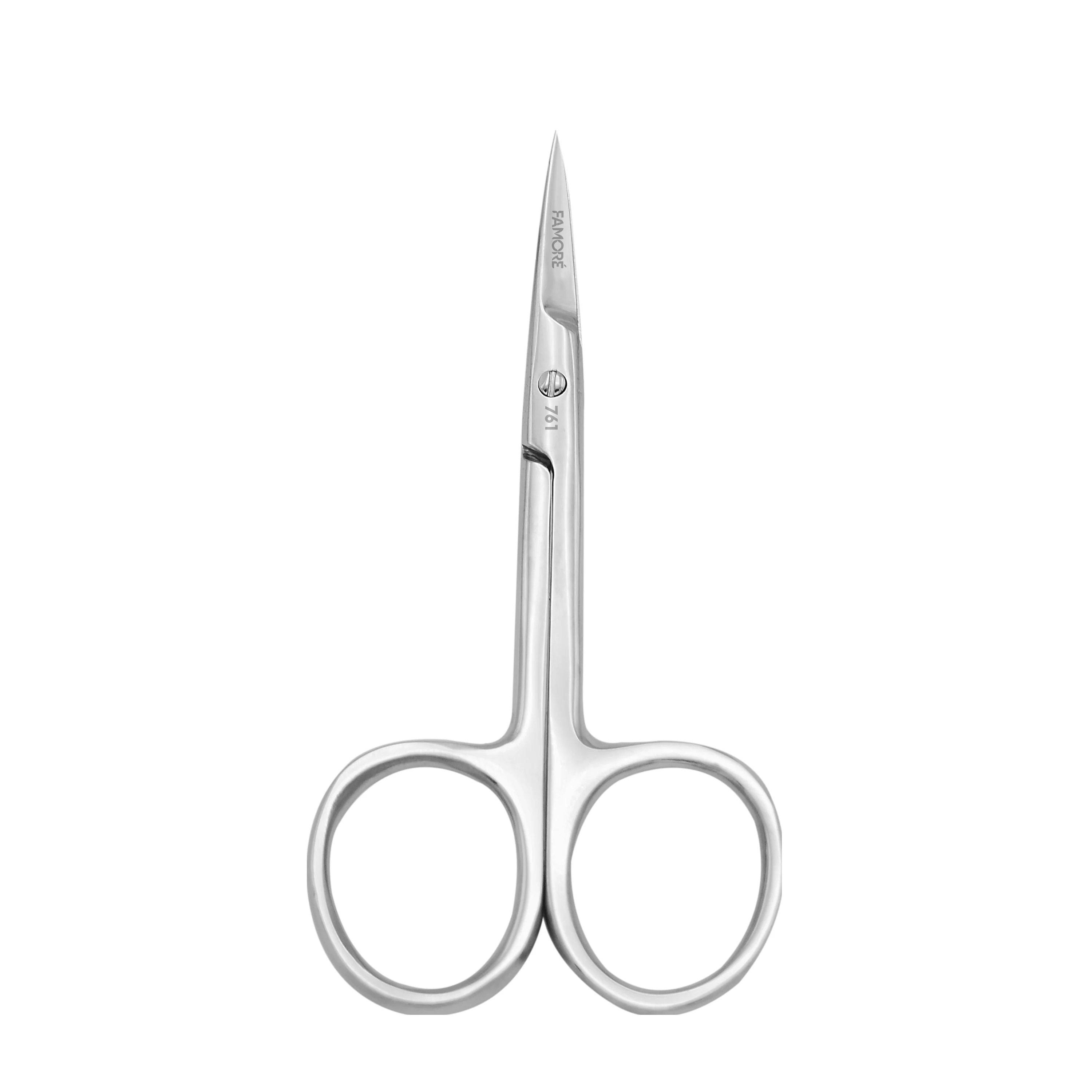 761 - 3.5" Curved Silver Scissors - Image 2