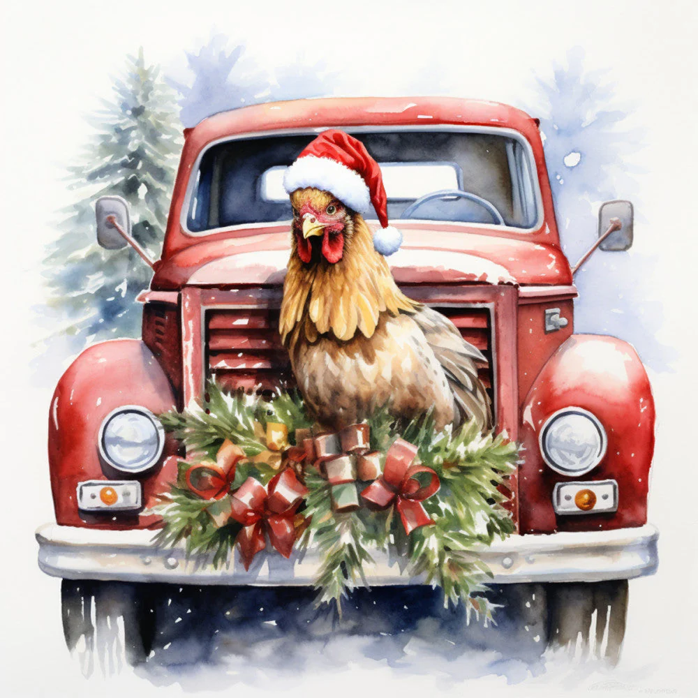 A Country Christmas Fabric Panel 16