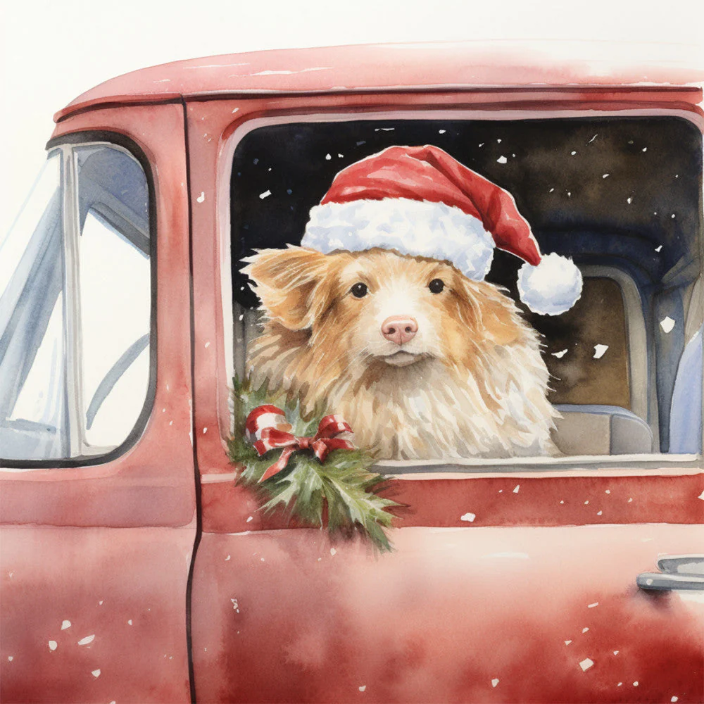 A Country Christmas Fabric Panel 51
