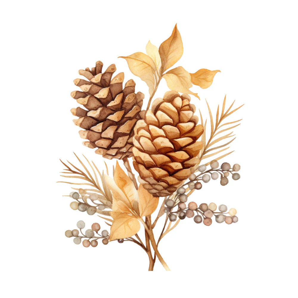 A Golden Christmas Fabric Panel 45