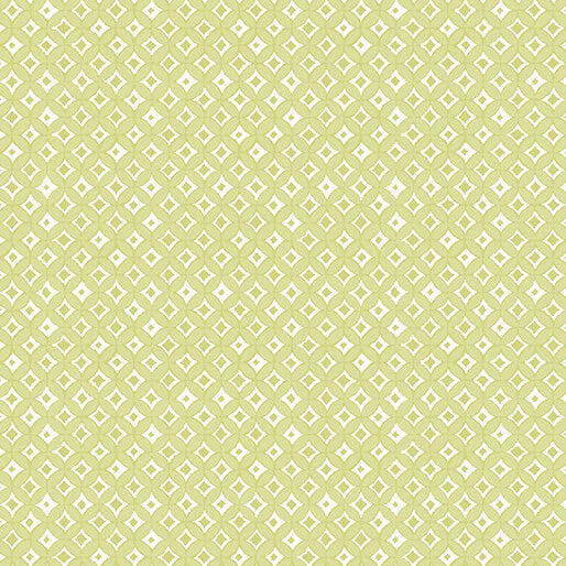 A Heart Led Life - Tonal Diamonds - Light Lime 44" / 45" Fabric Per Yard
