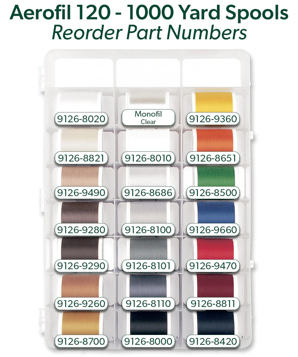 Aerofil 120 – Quilt Box, 40 440-yard (400m) and 22 1100-yard (1000m) Spools - Image 8