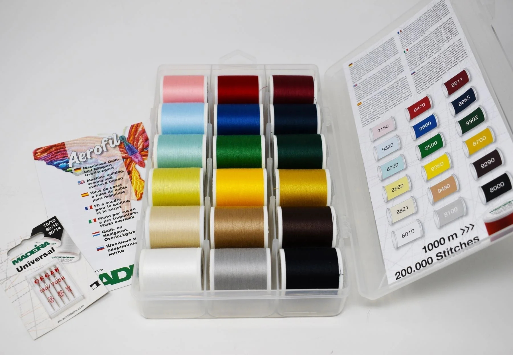 Aerofil 120 – Smart Box, 1100-yard (1000m) Spools, 18 Colors - Image 3