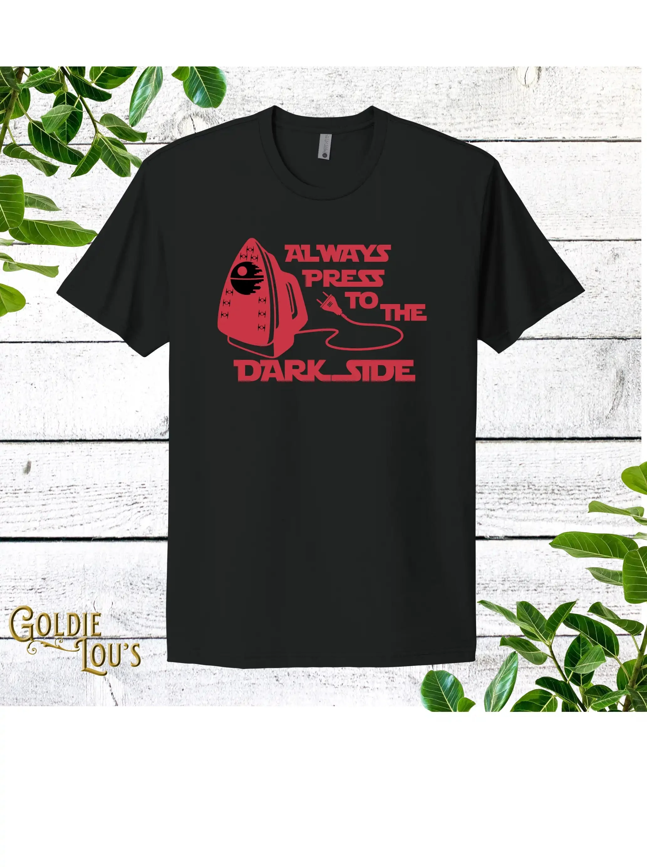Always Press to the Dark Side Quilting T-shirt