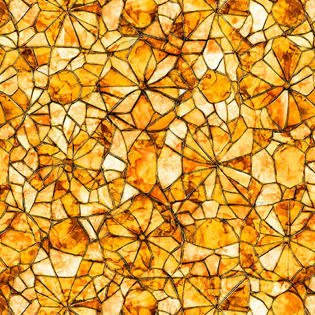 Amber Mosaic Blender Lumenique 44"/45" Cotton Fabric Per Yard