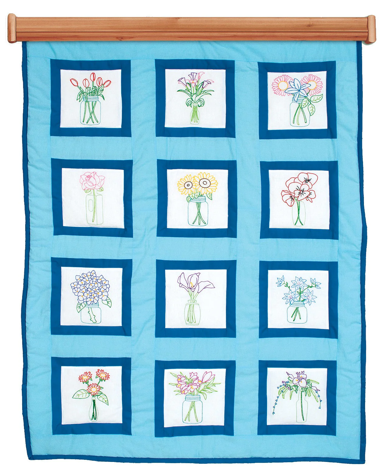 Antique Jars 9in Quilt Blocks