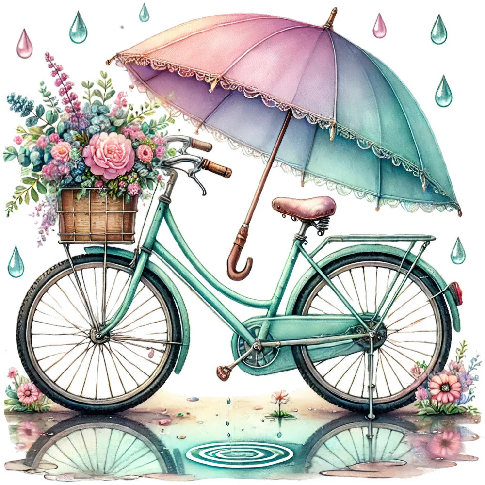 April Showers Fabric Panel 3