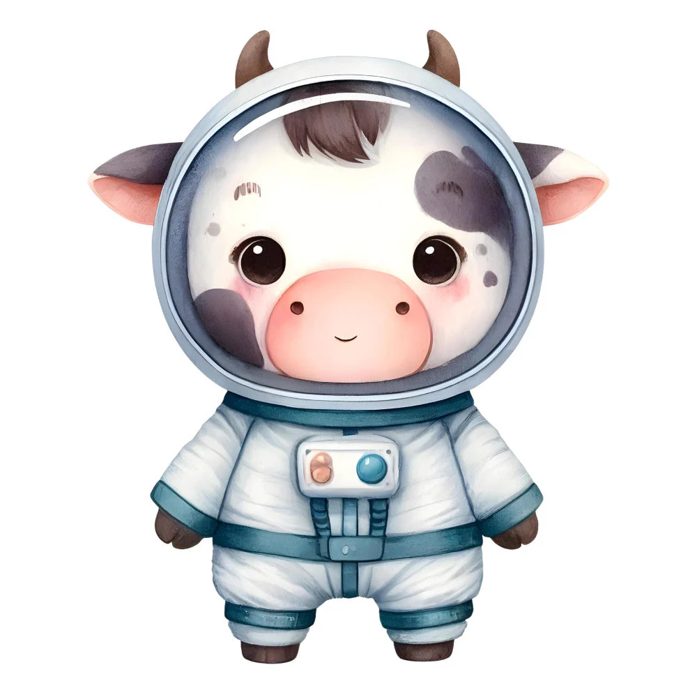 Astronaut Animal Space Fabric Panel 16