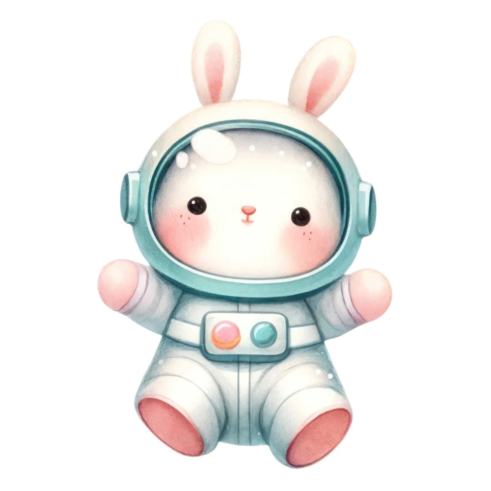 Astronaut Animal Space Fabric Panel 34