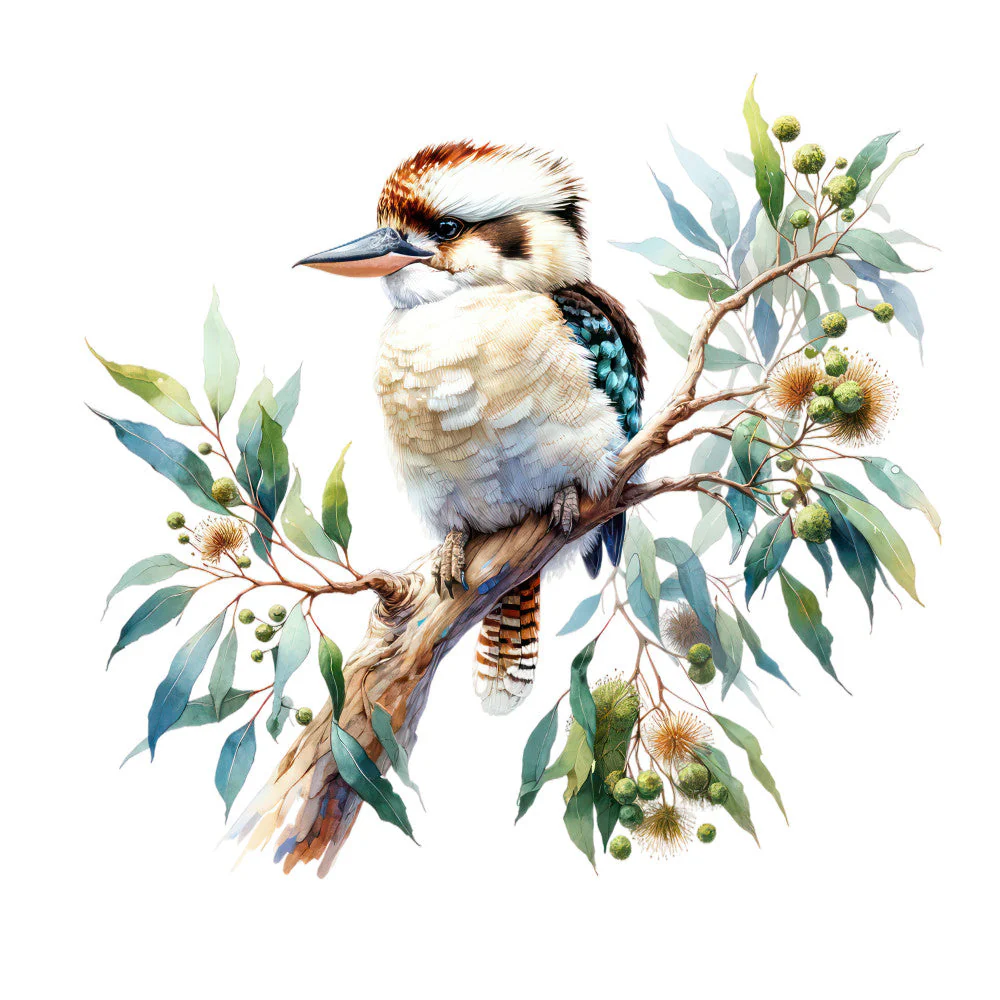 Australian Flora Fauna Fabric Panel 3
