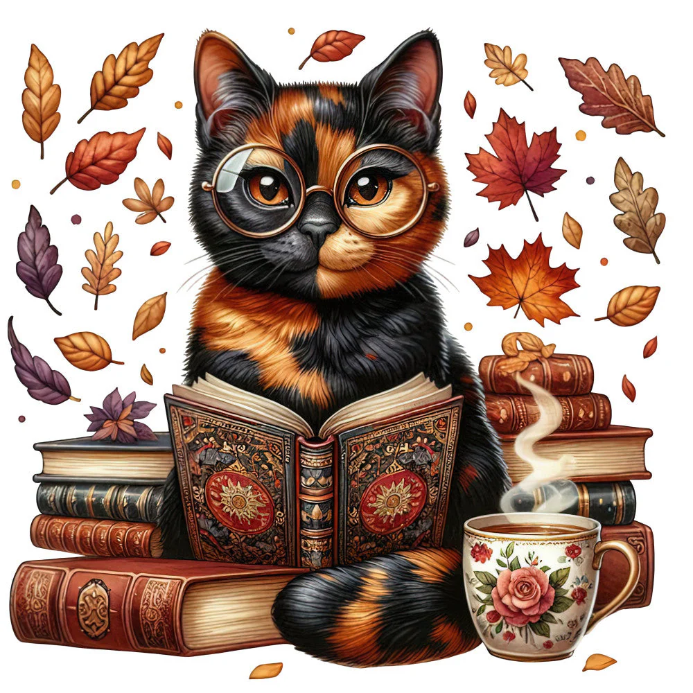 Autumn Cats Fabric Panel 86