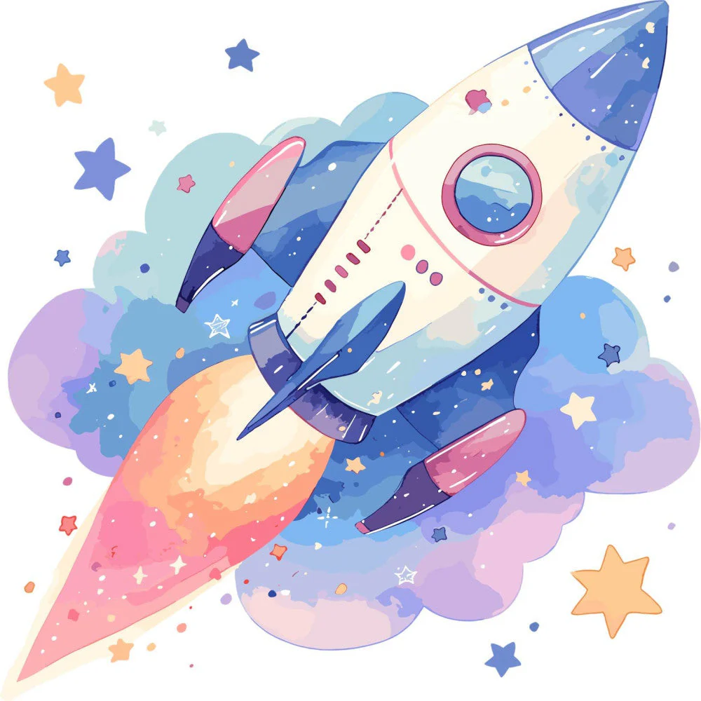 Baby Boy Space Galaxy Fabric Panel 21