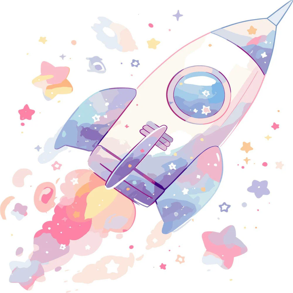 Baby Boy Space Galaxy Fabric Panel 24