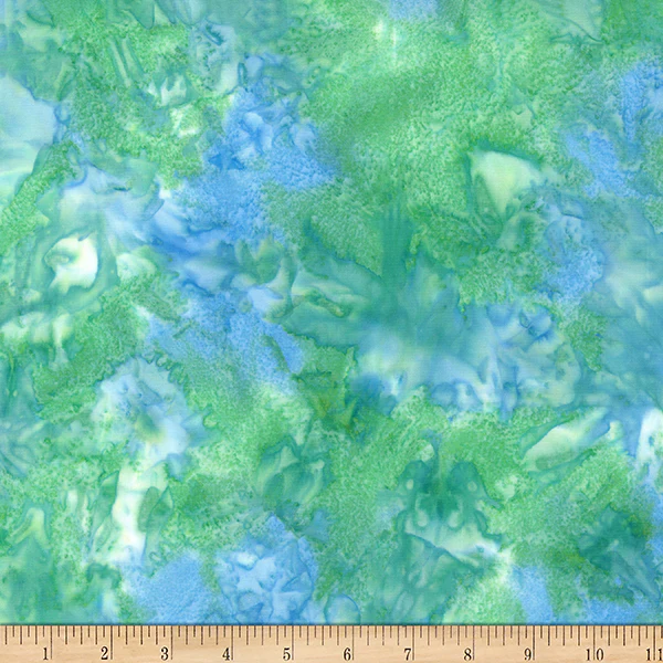 Bali Mottles Seagrass Batik Cotton 44"/45" Fabric Per Yard