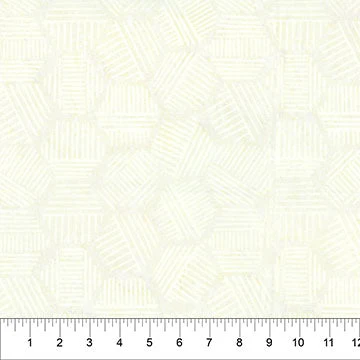 Banyan Cream Hexies Neutral Cotton 44"/45" Fabric Per Yard
