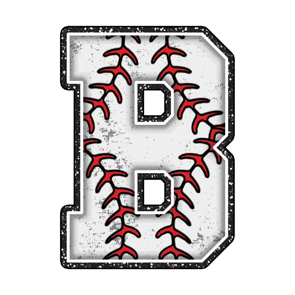 Baseball Alphabet Fabric Panel 12