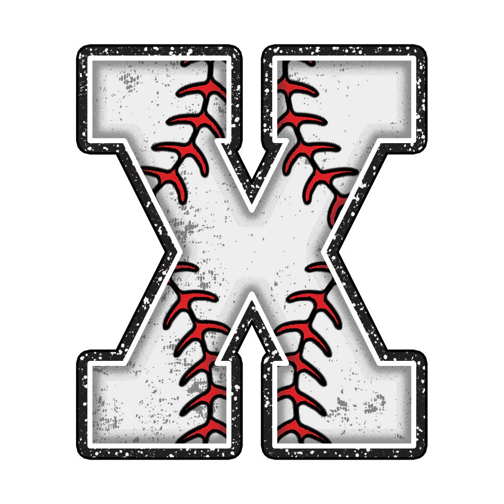Baseball Alphabet Fabric Panel 33