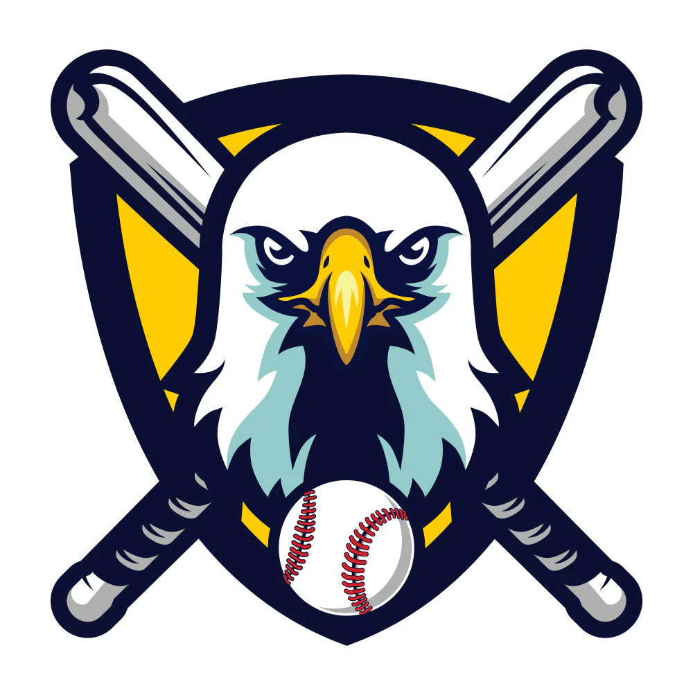 Baseball Eagle Emblem Fabric Panel 1