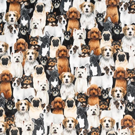 Digital Cuddle Beige Dog Pile 58" - 60" Fabric per yard - Image 2
