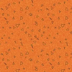 Best Bits - Triangles - Orange 44" / 45" Fabric Per Yard