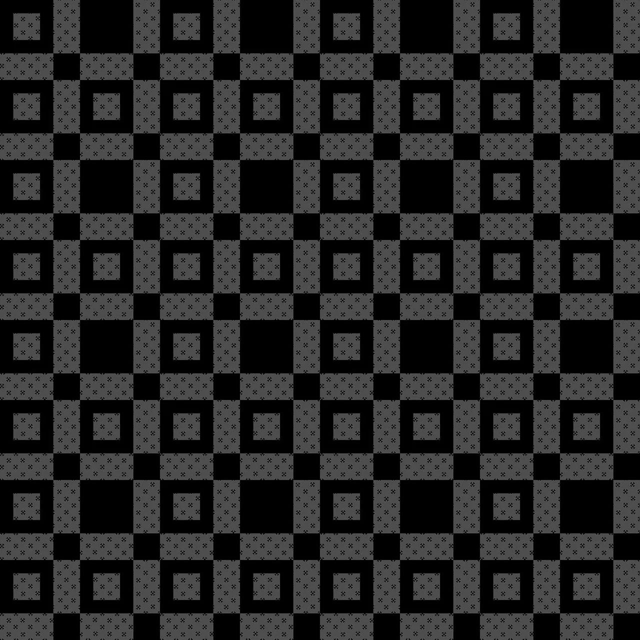 Black Dark Grey Colorblock Party Cheater Prints 108" Cotton Fabric Per Yard