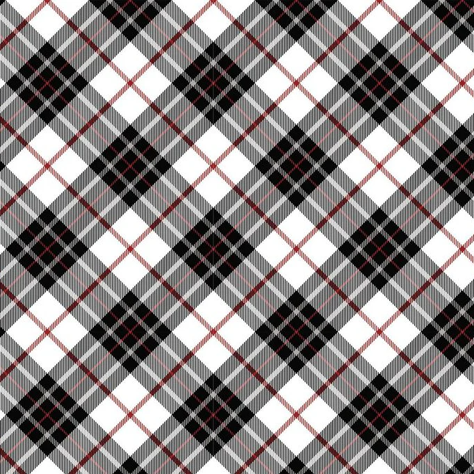 Cloud Cuddle Black Just Plaid 58"/60" Fabric per yard - Image 2