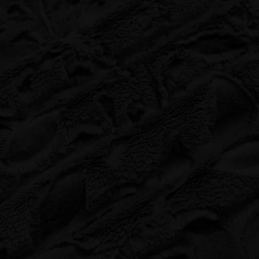 Luxe Cuddle Poppy Black" 58" - 60" Fabric per yard - Image 2