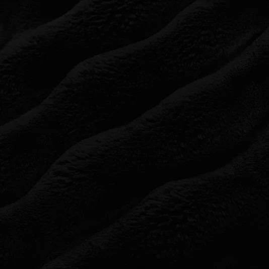 Luxe Cuddle Powderpuff Black 58" - 60" Fabric per yard - Image 3