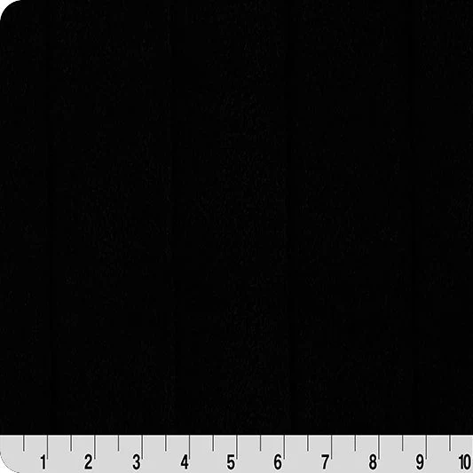 Luxe Cuddle Sydney Black" 58" - 60" Fabric per yard