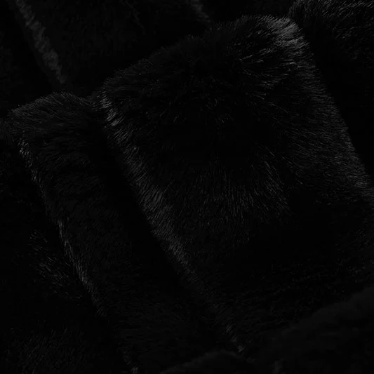 Luxe Cuddle Vienna Black" 58" - 60" Fabric per yard - Image 3