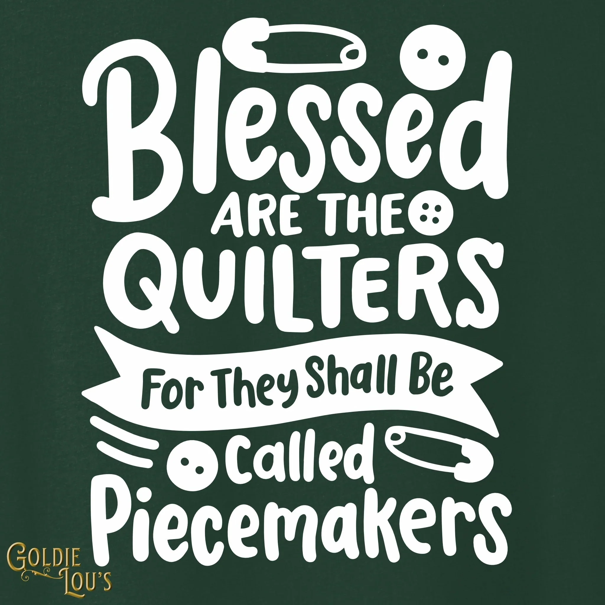 Blessed are the Piecemakers Quilting T-shirt - Image 2