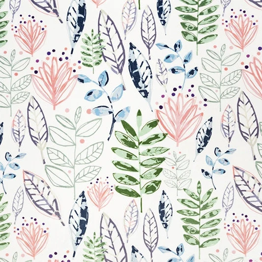 Digital Cuddle Blossom Modern Leaf 58" - 60" Fabric per yard - Image 2