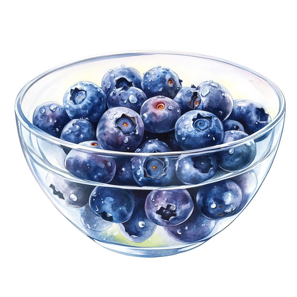 Blueberry Gardens Fabric Panel 15