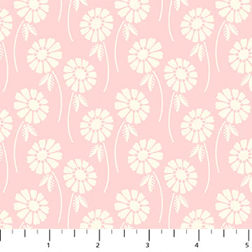 Blush Pop Sugar Daisy Flourish Cotton 44"/45" Fabric Per Yard