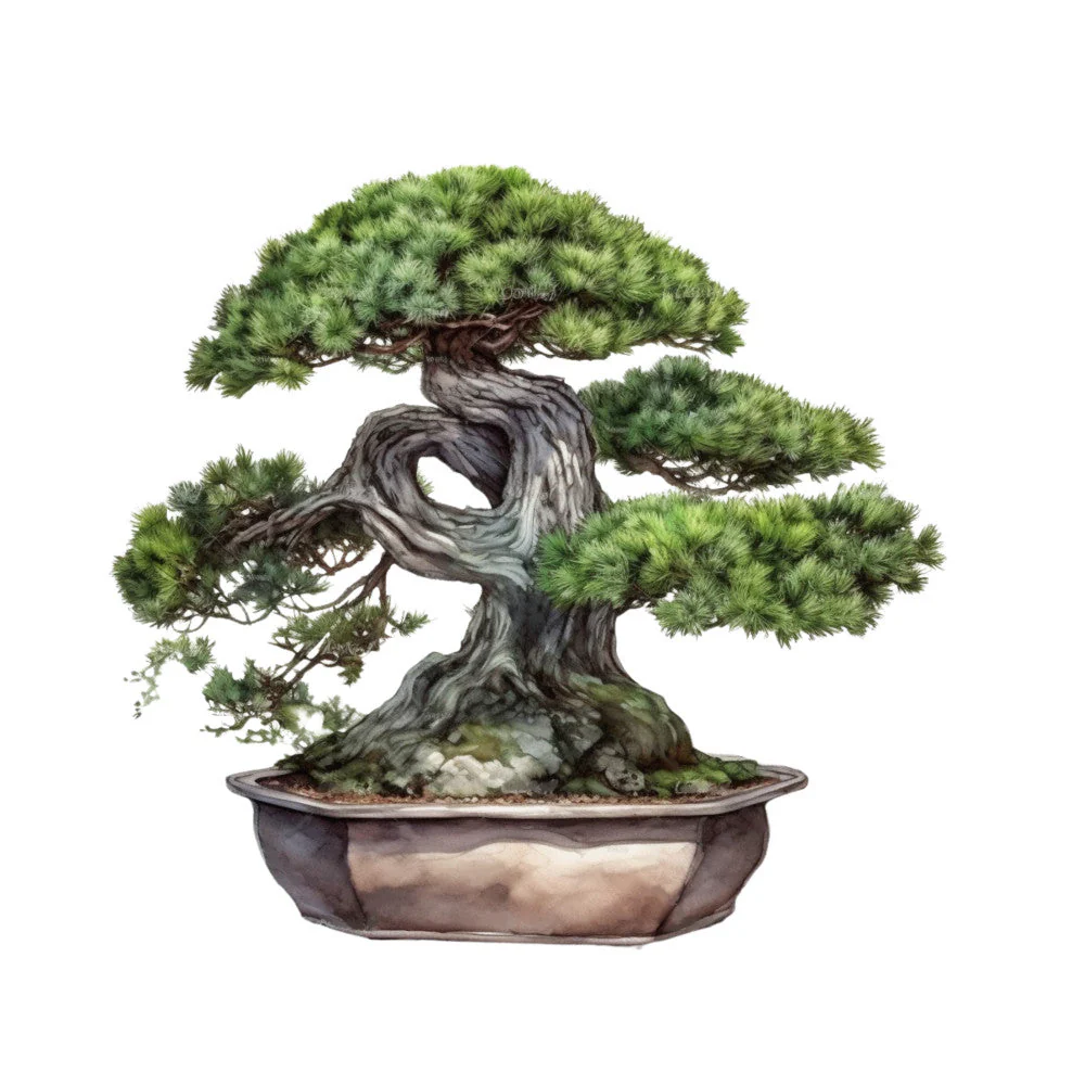 Bonsai Tree Fabric Panel 15