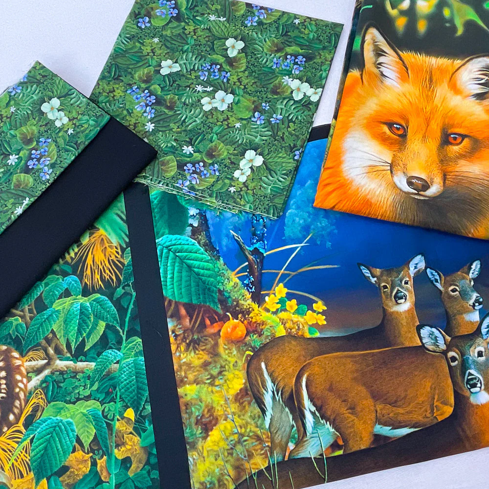Boundless North American Wildlife Forestry Quilt Kit by Elise Lea - includes pattern - Image 2