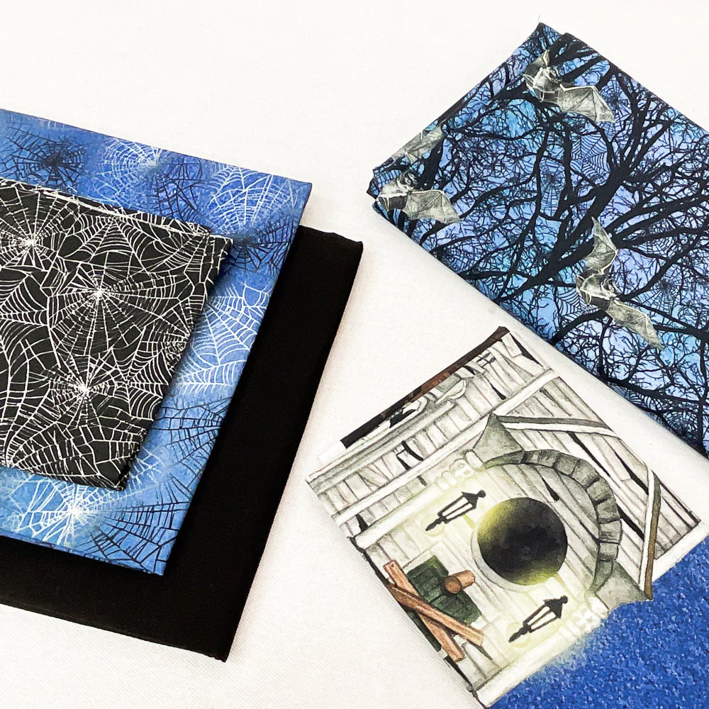 Boundless Raven Moon Kit - Spooky Colorstory - Lynnea Washburn - includes Harvest Flight pattern and 3 1/2 total yards fabric - Image 2